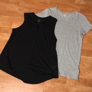 Gray Top and Black Tank
